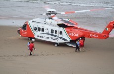 Two youths stranded on rocks airlifted to hospital