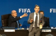 That comedian who pelted cash at Sepp Blatter is the same guy who invaded Kanye's Glasto set