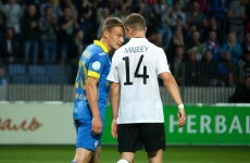 BATE captain apologises to Dane Massey for this headbutt but somehow escapes ban