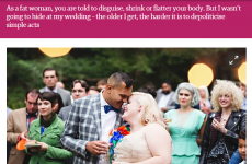This fat bride wrote about being a fat bride and lit up the internet