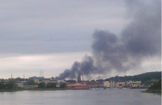 Large-scale factory blaze put out after all-night firefight