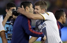 Suarez on target against Stevie G's LA Galaxy in front of record attendance