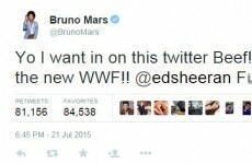 Ed Sheeran and Bruno Mars got into a Twitter beef last night... it's The Dredge