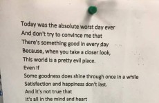 Everyone is sharing this poem with an uplifting hidden meaning