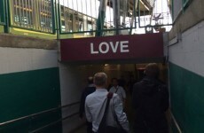 Connolly Station has a new sign and it's been cheering up commuters