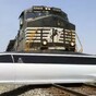 Watch the dramatic moment a freight train smashed into a limo