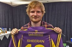 A Wexford jersey in front of 80,000 fans in Croke Park?! It can only be Ed Sheeran