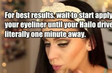 What it would be like if make-up tutorials were truly honest