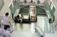 Chinese woman manages to save her son but is killed by shopping centre escalator collapse