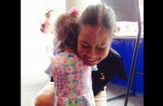 This heartwarming hug between a little girl and a pilot has melted the internet's heart