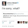 Chris O'Dowd had priceless run in with a Roscommon-themed Twitter account this evening