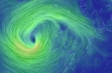 A Met Éireann wind warning has just kicked in, for the entire west coast...