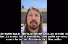 Dave Grohl replied to THAT Italian viral video in typical Dave Grohl fashion