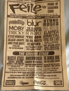 20 years on, Féile '95 still boasts an incredible line up