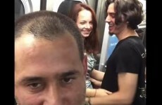 A comedian spotted some PDA on the subway, and mortified everyone involved
