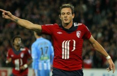 French striker almost takes the head off a ball boy with stray shot