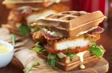 Look at the 'chicken waffle burger' you can get in TGI Fridays