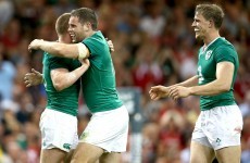 Andrew Trimble's absolutely massive hit sets up Ireland try for Keith Earls