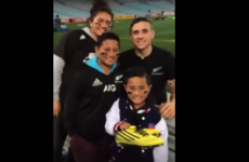 Nice guy TJ Perenara absolutely makes a young fan's day after loss to Australia