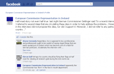 Facebook joke about EU commissioner’s flag gaffe ‘not an official remark’