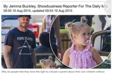 David Beckham was not happy with the Daily Mail and let it be known
