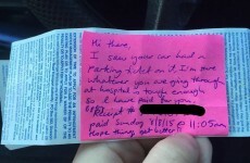 This note made a new mother's day after a stay in hospital