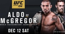 Book your flights because Aldo vs. McGregor is now official for Vegas in December