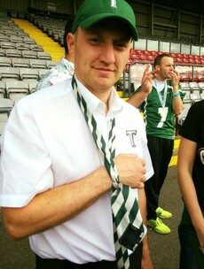 Irish American footballer broke his hand, then arm but still finished the season's biggest game