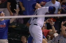 Anthony Rizzo goes to extreme lengths to make this outrageous catch
