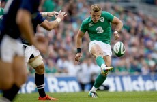 Ian Madigan thanks Kilmacud Crokes after this delicious cross-field kick