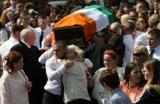 Murdered ex-IRA man laid to rest - as three people are questioned over his killing