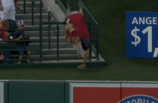 Baseball fan made a stunning play for the world's worst dad award last night