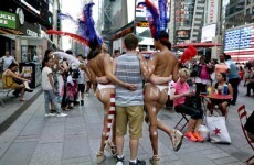 Topless women in Times Square are 'breaking the law'