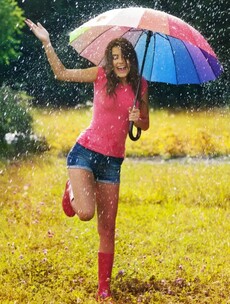 This weekend will be warm (yay) but there will be showers (boo)