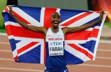 Farah recovers from last-lap stumble to claim record sixth consecutive 10,000m world title