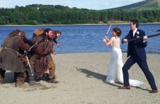 This Irish couple just nailed the greatest wedding photo ever (thanks to some Vikings)