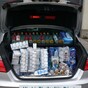 This boot full of booze and smokes was seized after a car got off the boat from Wales