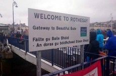 A Gaelic grammar blunder means this sign reads 'Welcome to Penis Island'