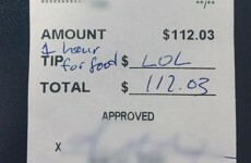 These diners are being called the 'worst customers ever' for leaving a waitress this 'tip'