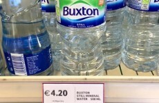 Tesco Ireland has apologised after a photo of expensive water went viral