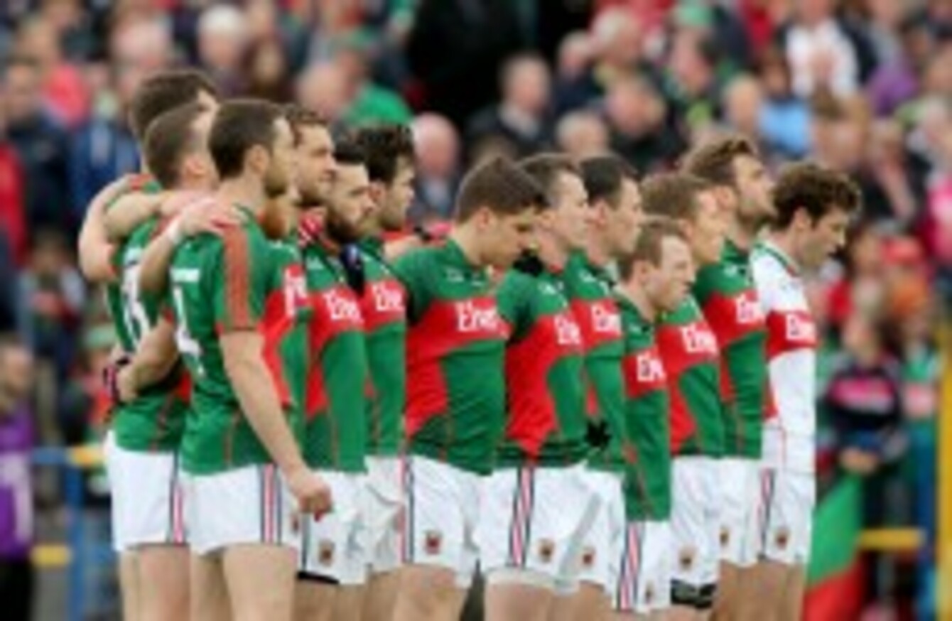 One change to Mayo team to face Dublin in Sunday's AllIreland semifinal