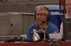 Record holder Jonathan Edwards a relieved man after this massive triple jump came up just short