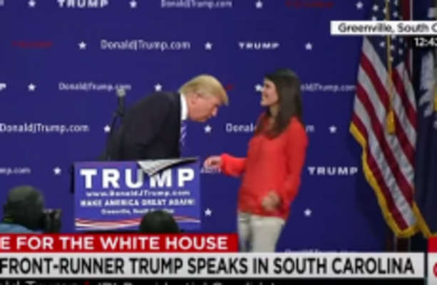 Donald Trump Invites Woman On Stage To Check His Hair Is Real