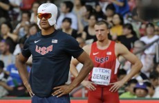 Why is this US athlete wearing a superhero mask at the World Championships?