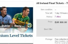 Last-minute All Ireland tickets selling for hundreds online