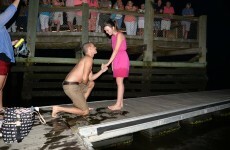 This guy's proposal got off to a horrible start until a stranger saved the day