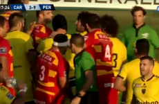 These French rugby clubs were left playing 13 aside after a mass brawl