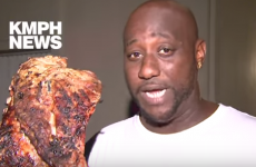 This guy's amazing news interview is going viral... because of a stack of ribs