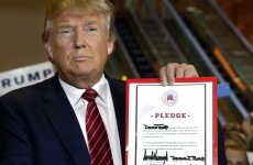 He's taken the pledge: Donald Trump vows not to run as an independent