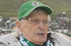 95-year-old Canon Edgar Turner travels to Faroe Islands to cheer on his beloved Northern Ireland